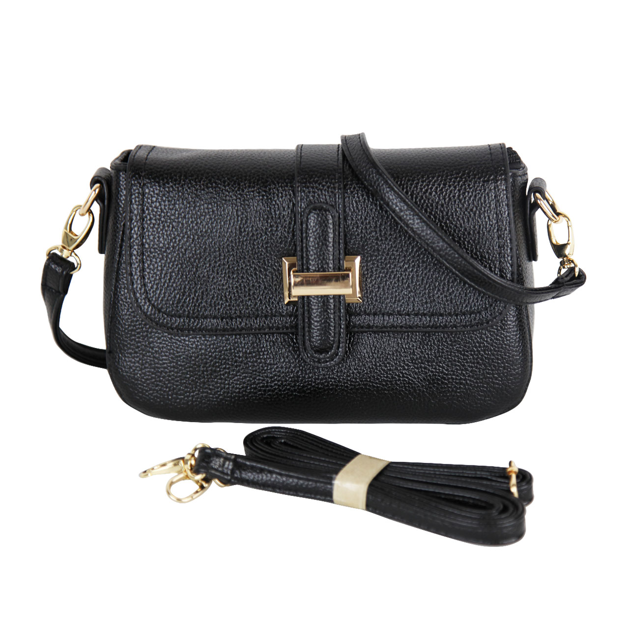 Best black leather crossbody on sale bag